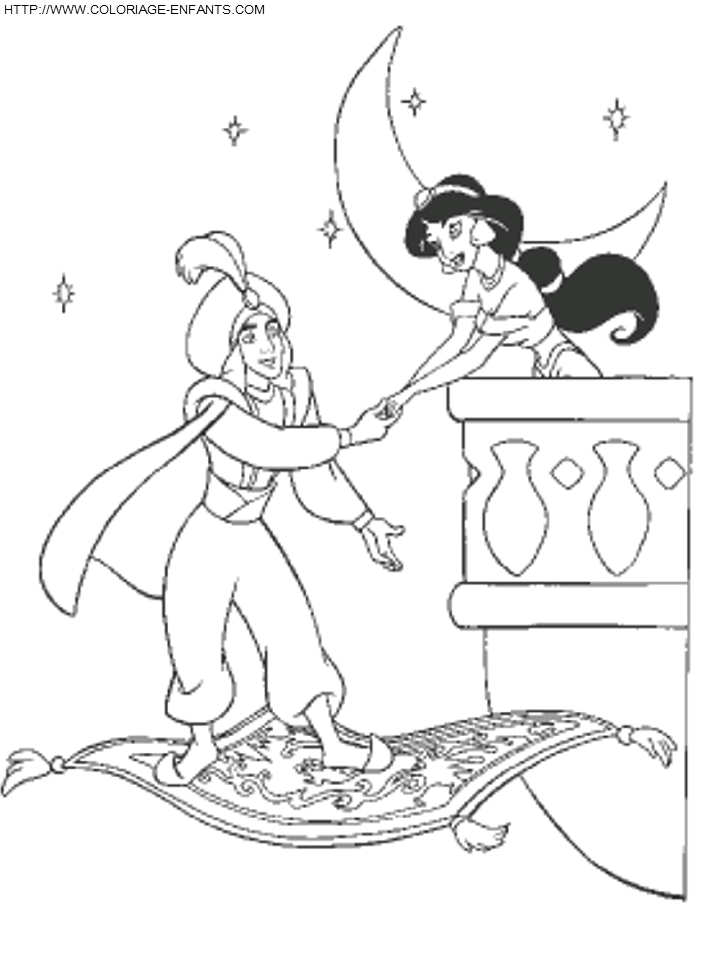 Aladdin coloring