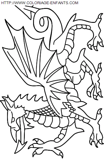 Dragons coloring