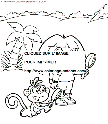 Dora The Explorer coloring