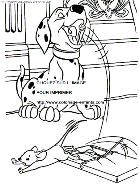 101 Dalmatians coloring - 101 Dalmatians coloring pages to color - one