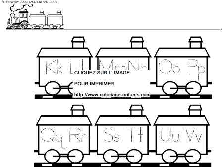 Alphabet The Little Train coloring - Alphabet The Little Train coloring ...