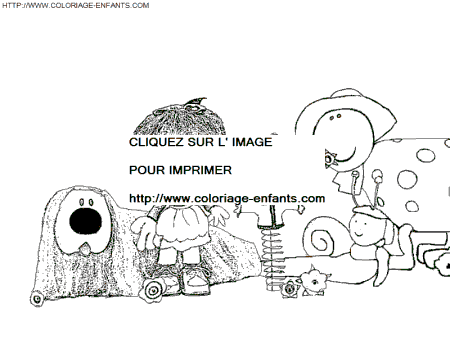 The Magic Roundabout coloring - The Magic Roundabout coloring pages to