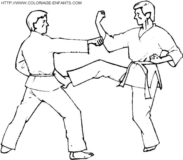 Judo coloring