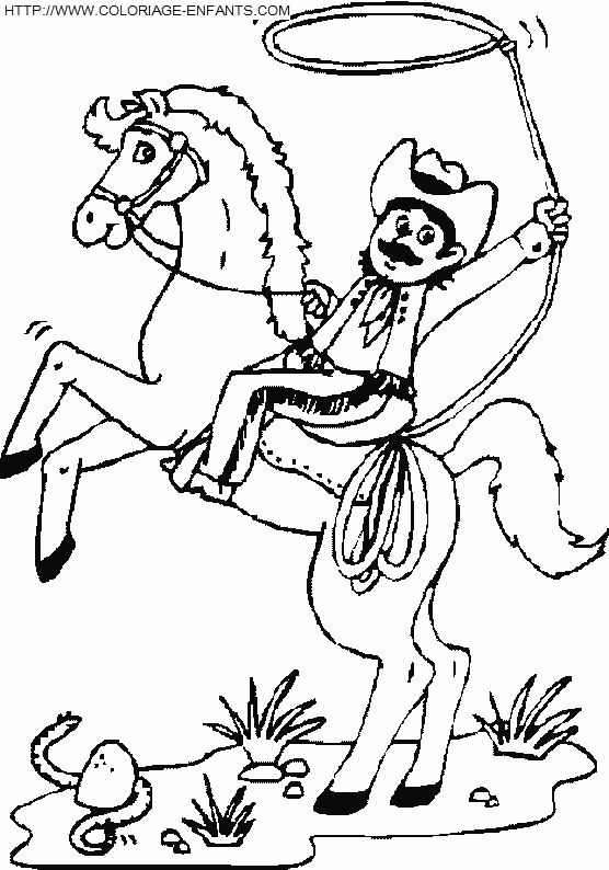 Cowboy coloring