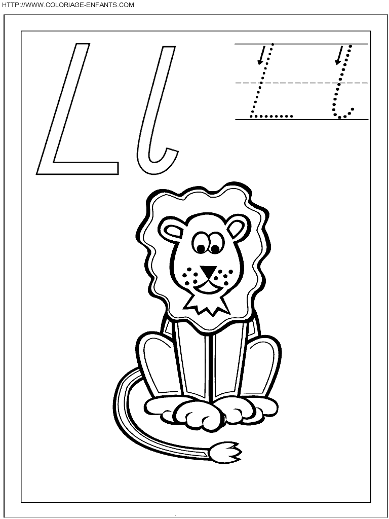 Letters coloring
