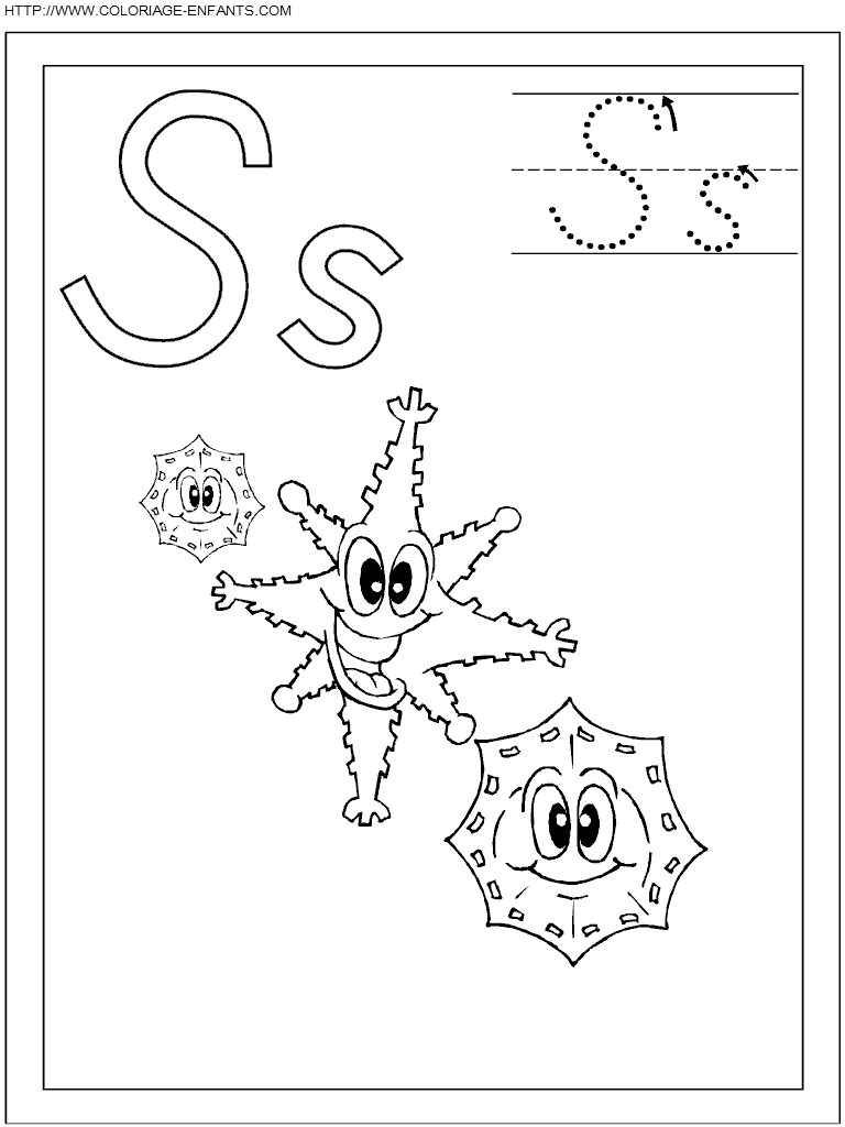 Letters coloring