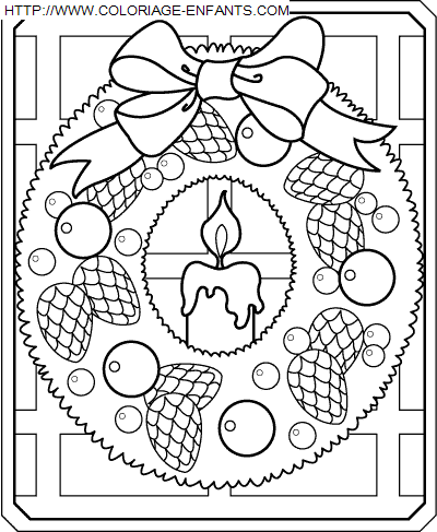 Christmas Wreaths coloring