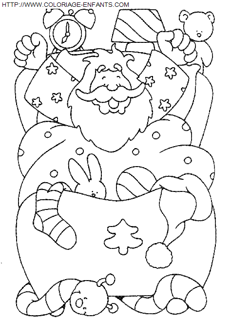 Christmas Santa Claus Presents coloring