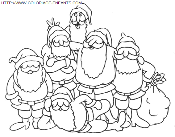 Christmas Santa Claus Funny coloring