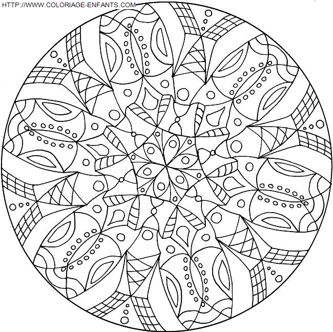 Mandala coloring