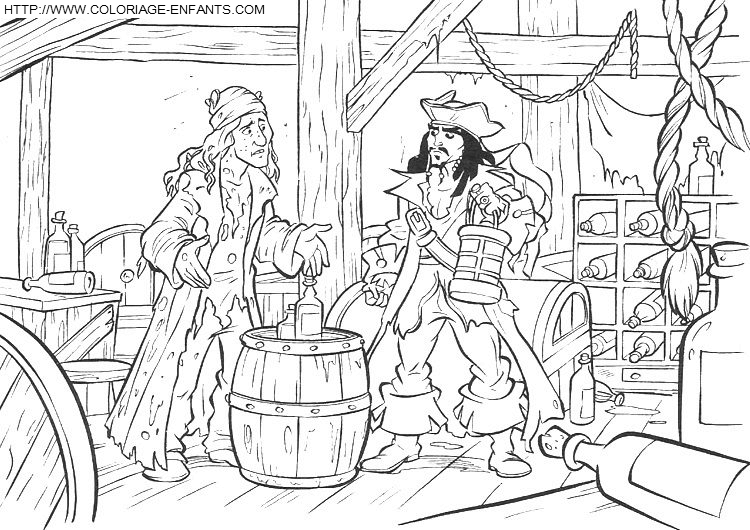 Pirates Of The Caribbean coloring