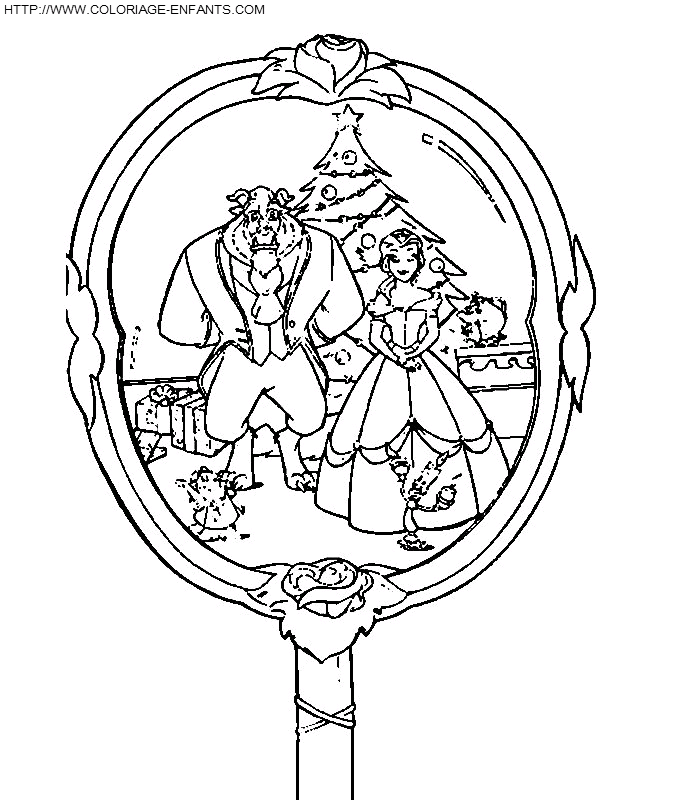 Beauty And The Beast coloring