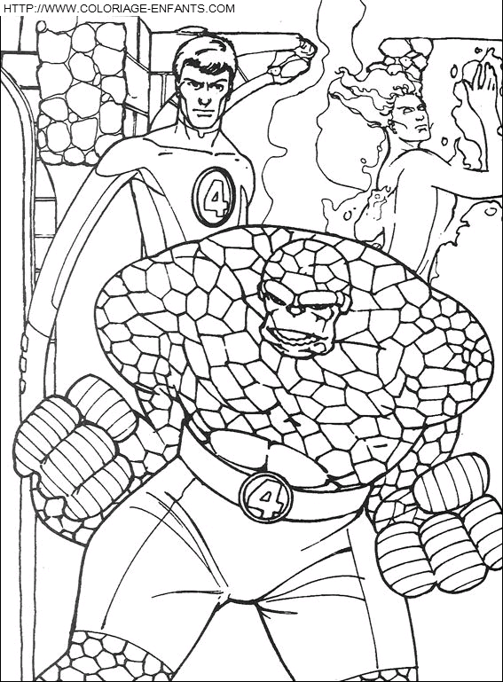 The Fantastic 4 coloring