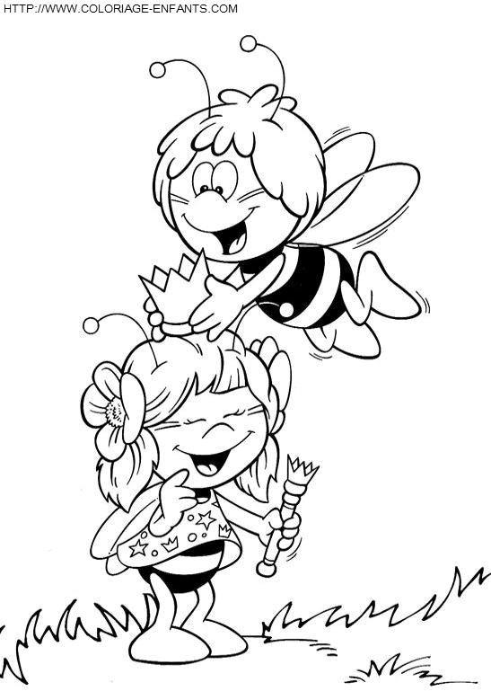 Maya The Bee coloring