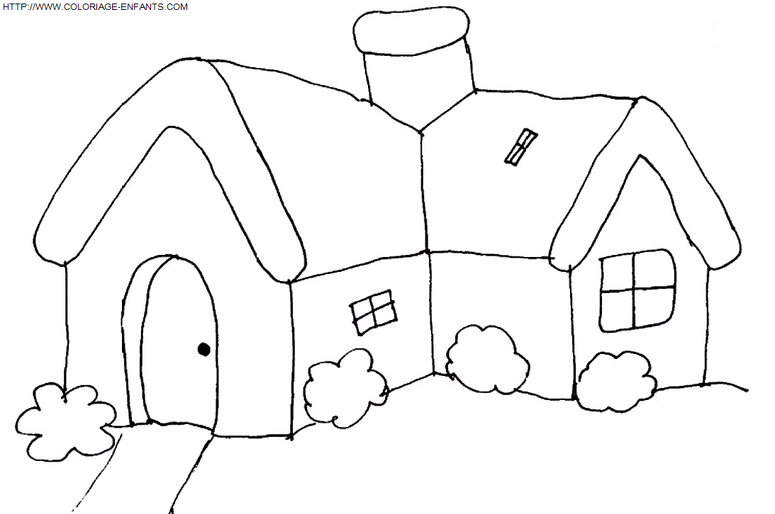 Houses coloring