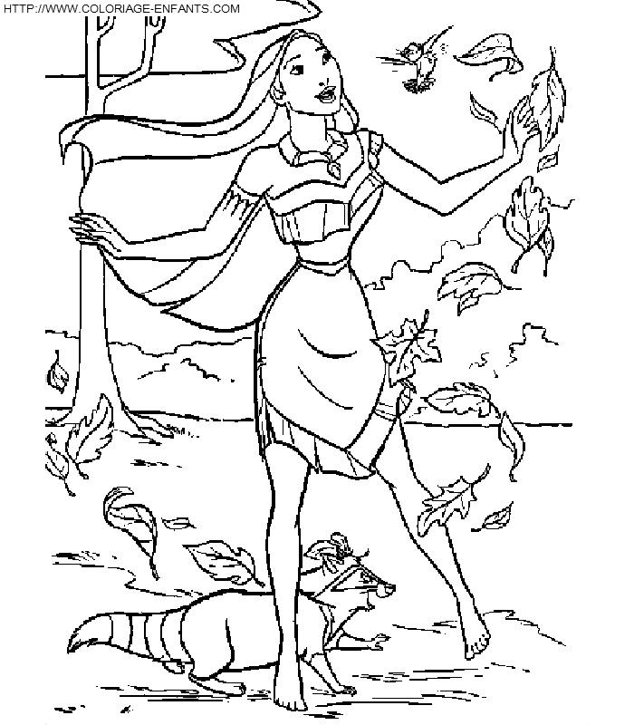 Pocahontas coloring
