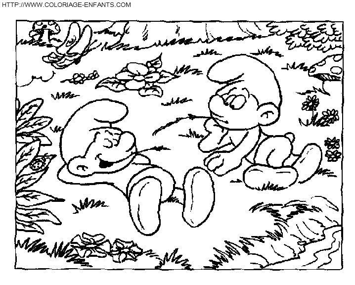 The Smurfs coloring
