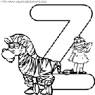alphabet-sesame-street coloring book pages