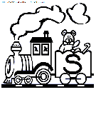 alphabet train coloring