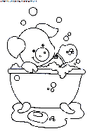  bath coloring book pages
