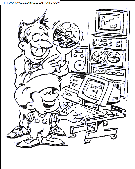 computers coloring book pages