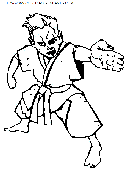 judo coloring