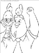 chicken little coloring