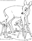 bambi coloring