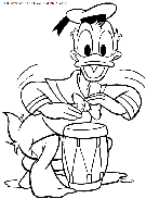 donald coloring