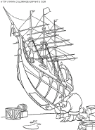 treasure-planet coloring book pages