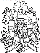 christmas candles coloring