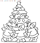 christmas children coloring