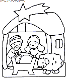christmas nativity coloring book pages to print - Free christmas ...