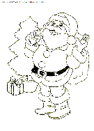 christmas santa claus coloring