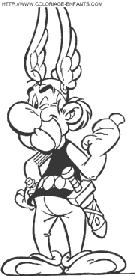 asterix the gaul coloring