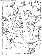 alphabet fairy coloring