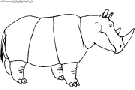 rhinoceros coloring