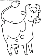 cows coloring book pages
